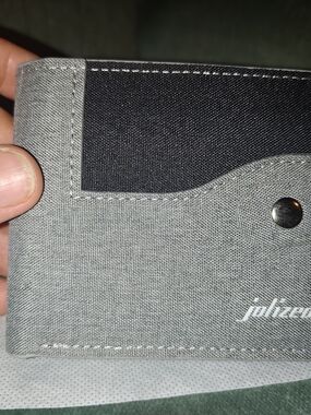 Gray and Black Minimalist Card Wallet